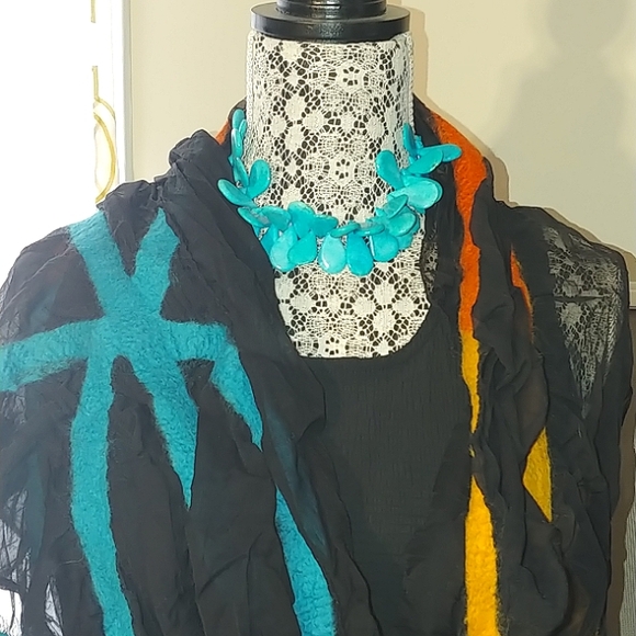 Real Turquoise chunky chocker necklace, one of a kind - handmade NWT - Picture 4 of 10